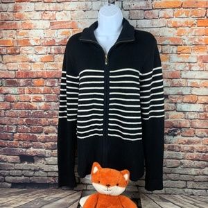 FINAL⬇️ Boston Proper heavy knit cardigan black L